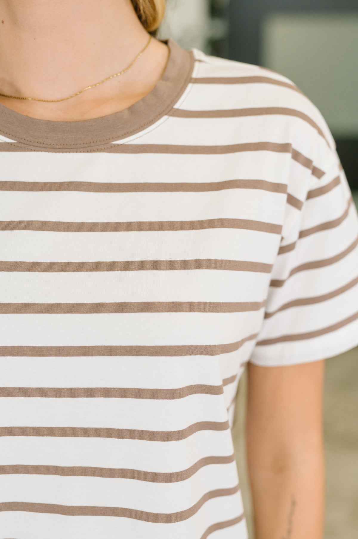 Convincing Argument Casual Tee in Mocha