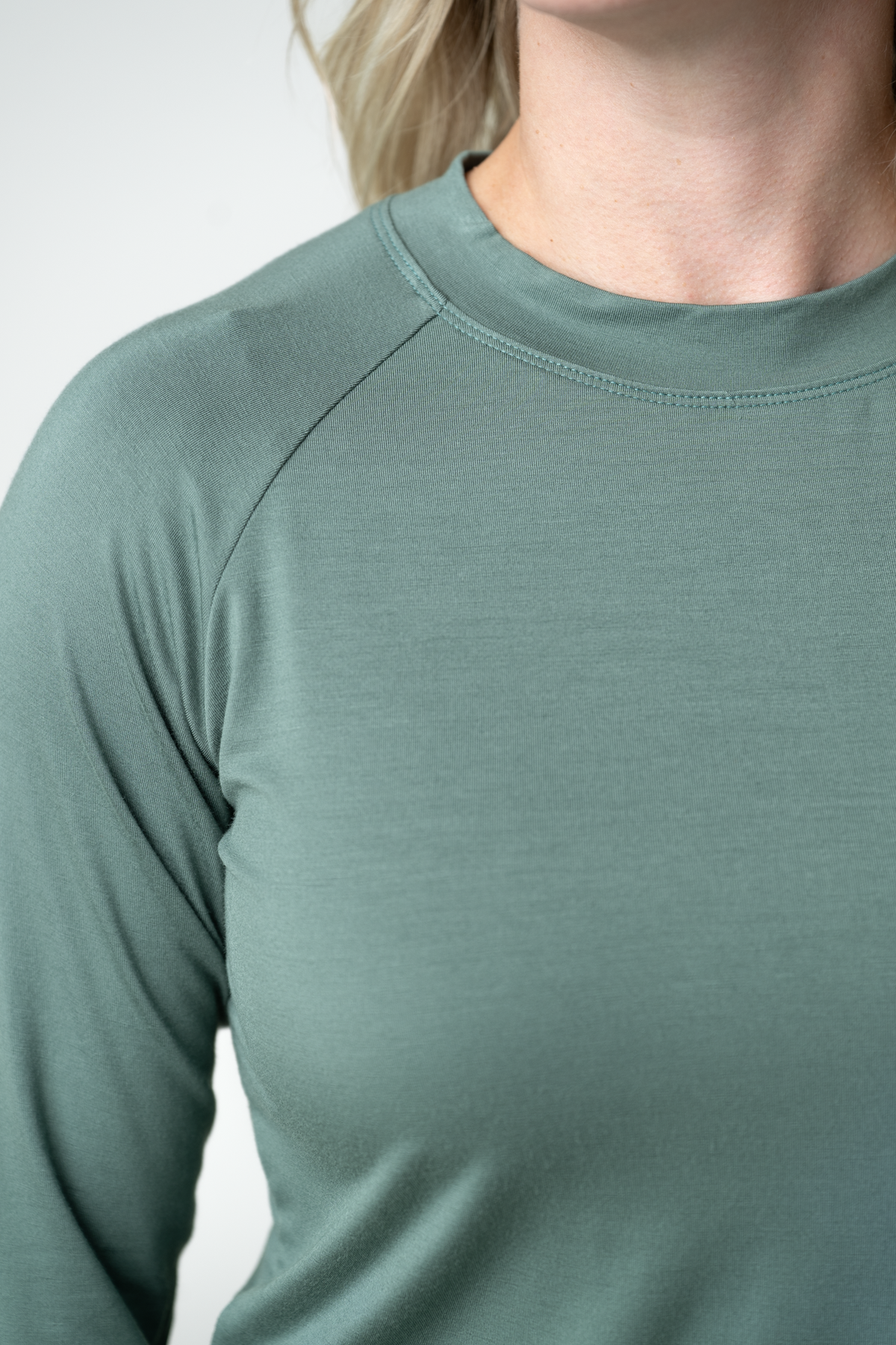 Blair Long Sleeve Top in Dusty Jade