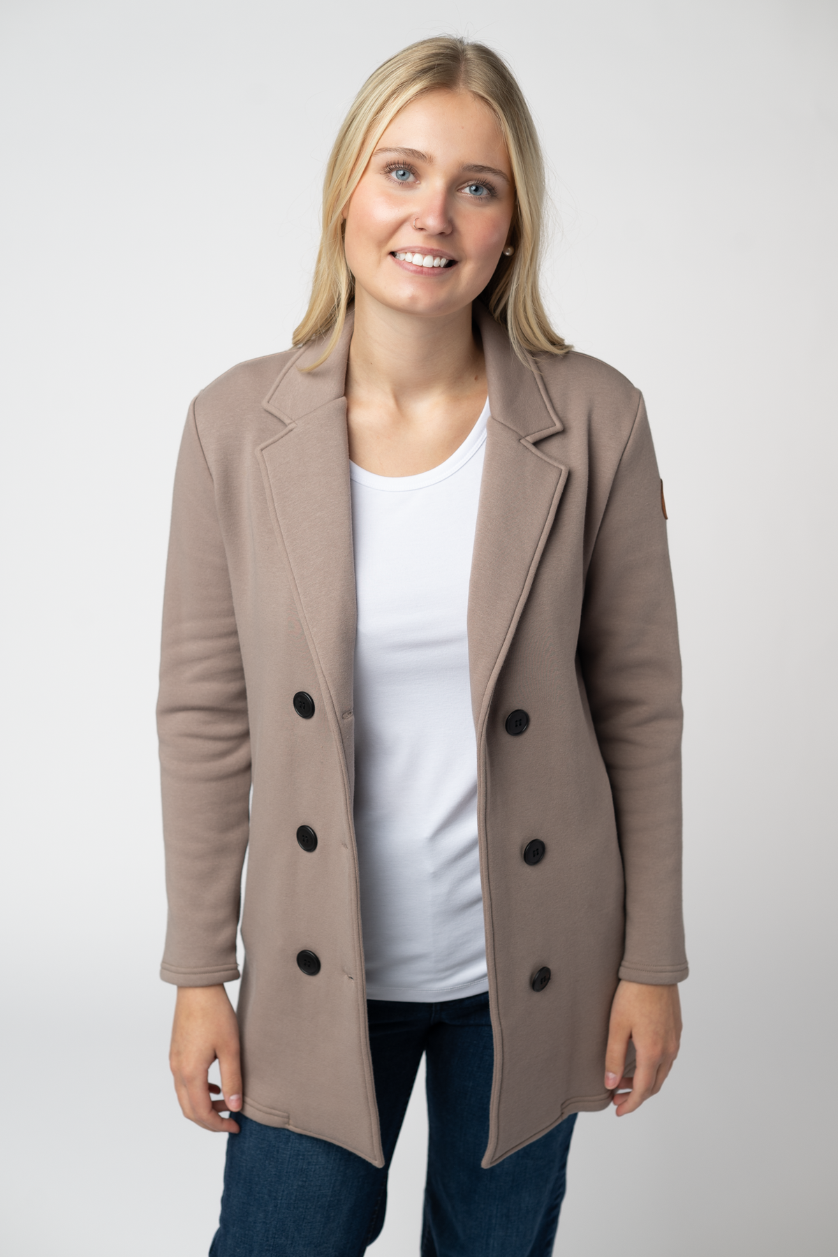 Scarlett Sweater Jacket in Mocha