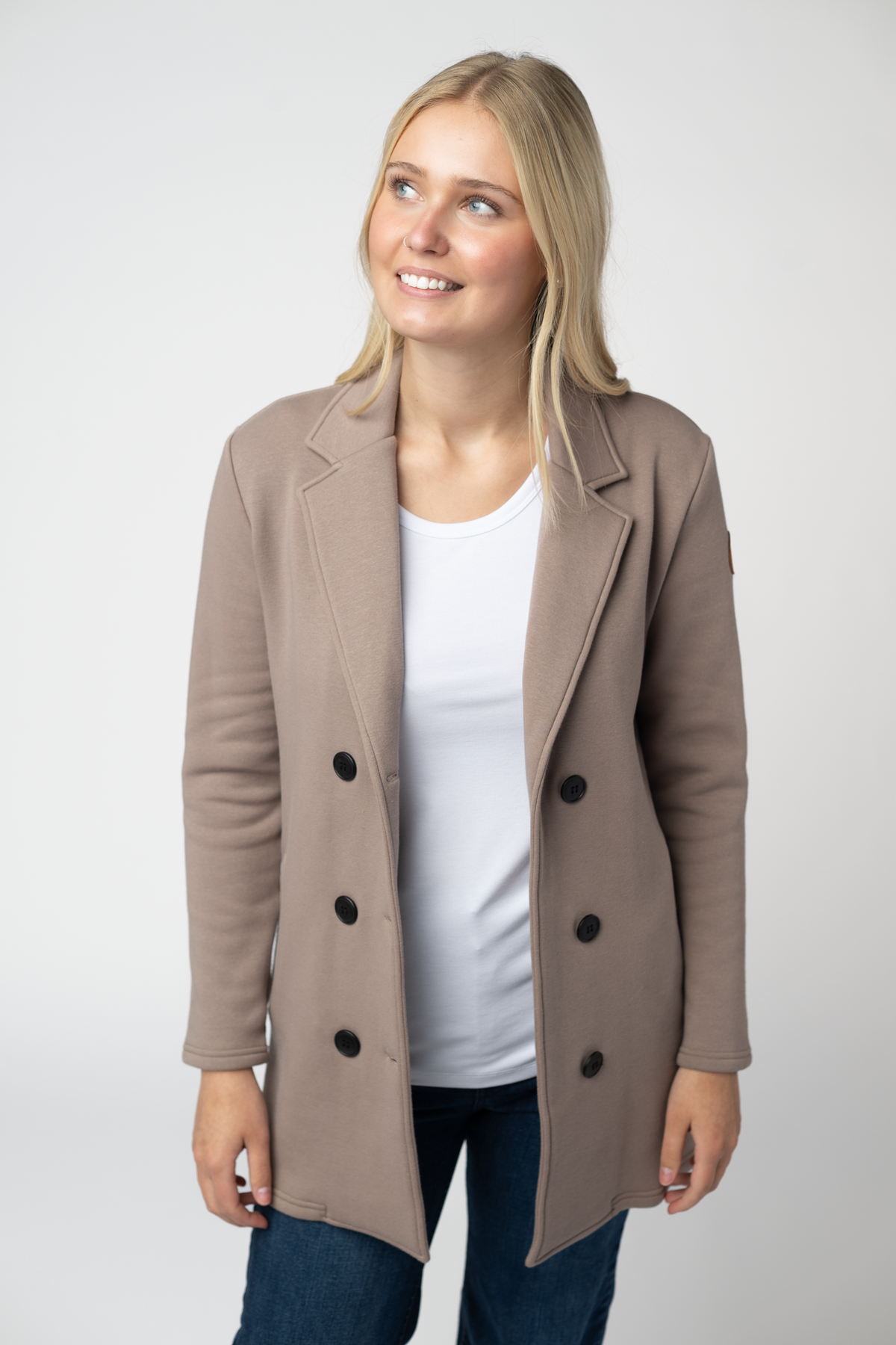 Scarlett Sweater Jacket in Mocha