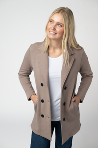Scarlett Sweater Jacket in Mocha