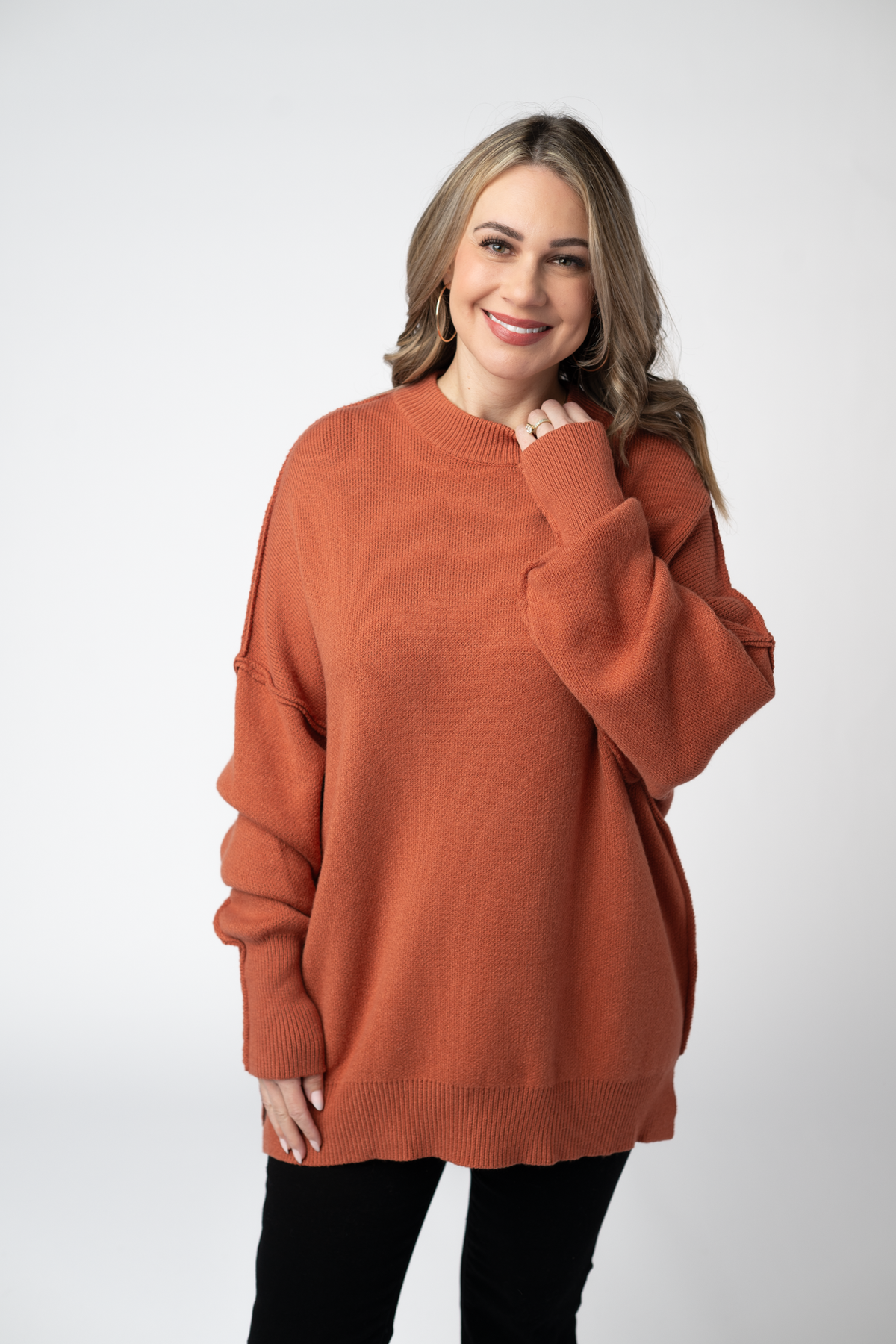 Aurora Cozy Sweater in Pumpkin Spice