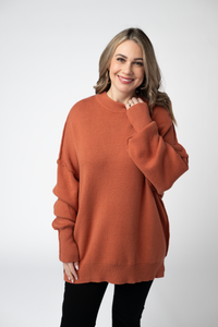 Aurora Cozy Sweater in Pumpkin Spice