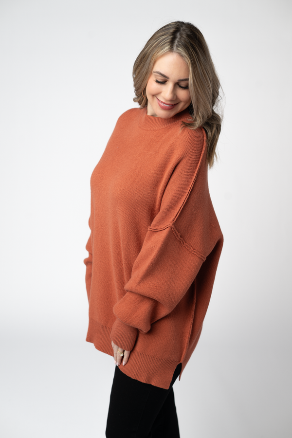 Aurora Cozy Sweater in Pumpkin Spice