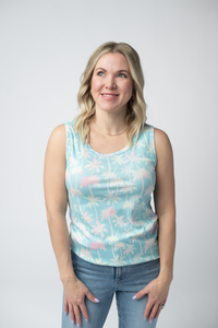 Ava Tank in Aqua Palm