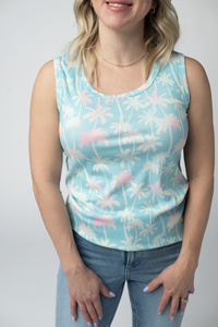 Ava Tank in Aqua Palm