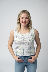 Ava Tank in Neon Palm