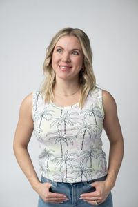 Ava Tank in Neon Palm