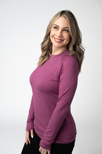 Blair Long Sleeve Top in Mulberry