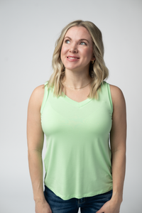 Noelle Tank in Lime