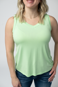 Noelle Tank in Lime