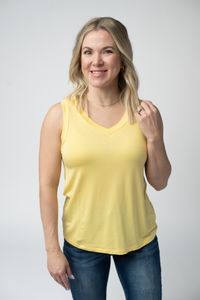 Noelle Tank in Lemon