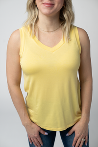 Noelle Tank in Lemon