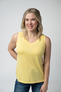 Noelle Tank in Lemon
