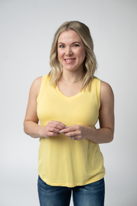 Noelle Tank in Lemon