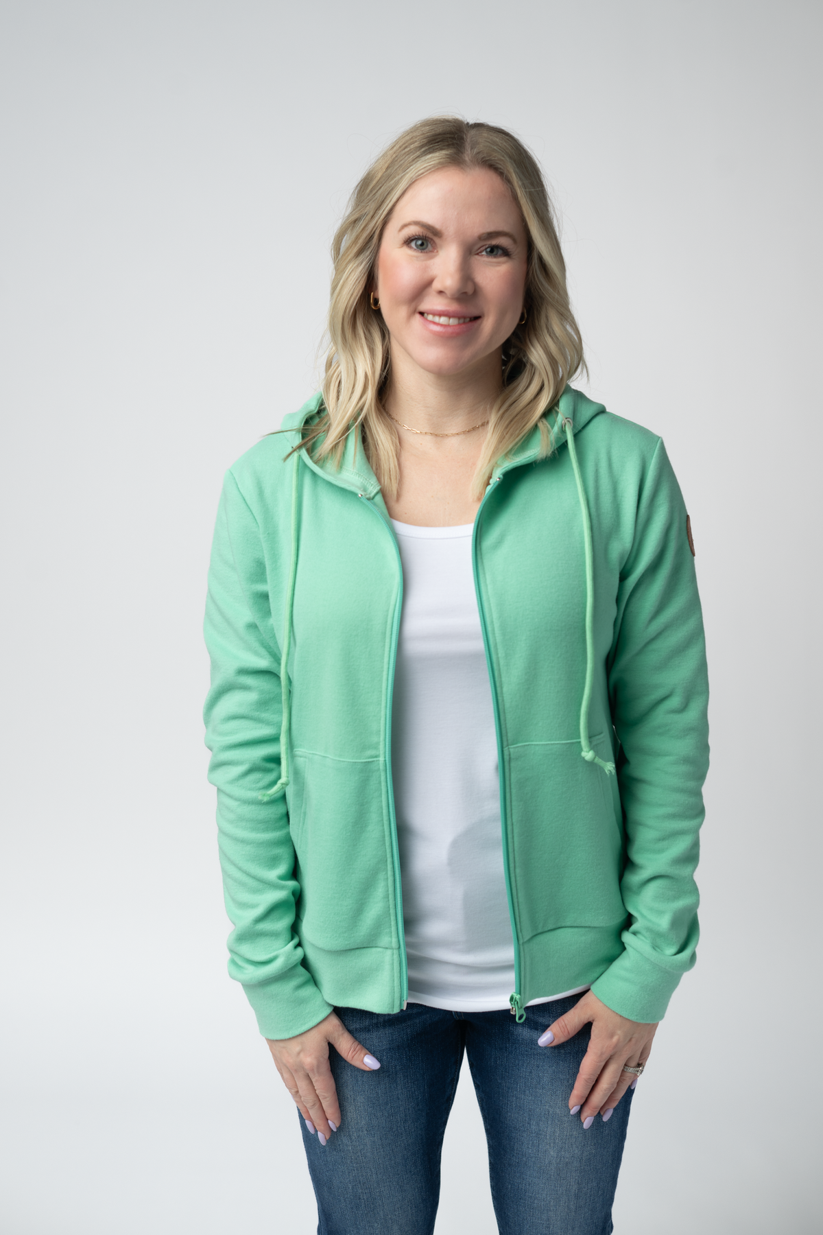 Fullzip Hoodie in Aquamarine