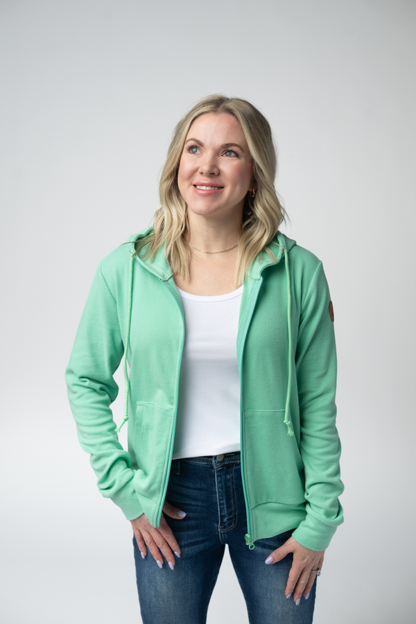Fullzip Hoodie in Aquamarine