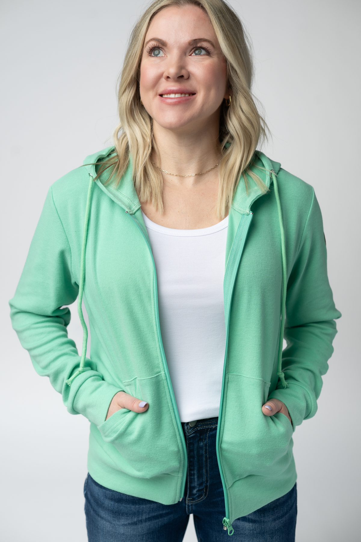 Fullzip Hoodie in Aquamarine
