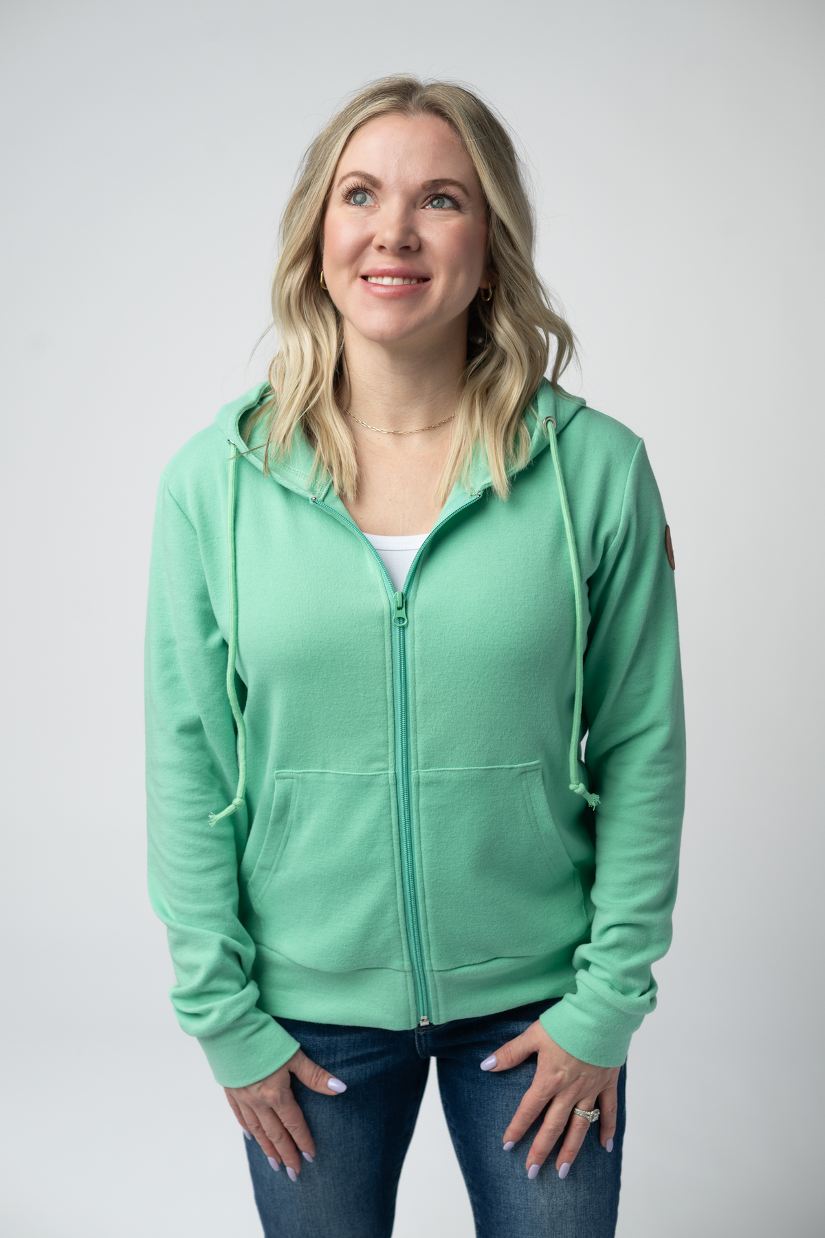 Fullzip Hoodie in Aquamarine