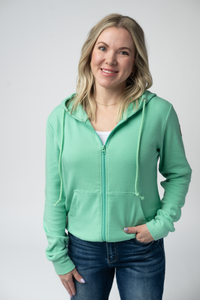 Fullzip Hoodie in Aquamarine