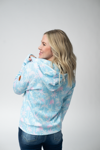 Fullzip Hoodie in Aqua Palm