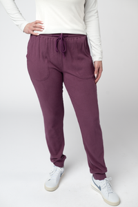 Corrine Joggers in Plum