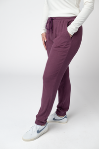 Corrine Joggers in Plum