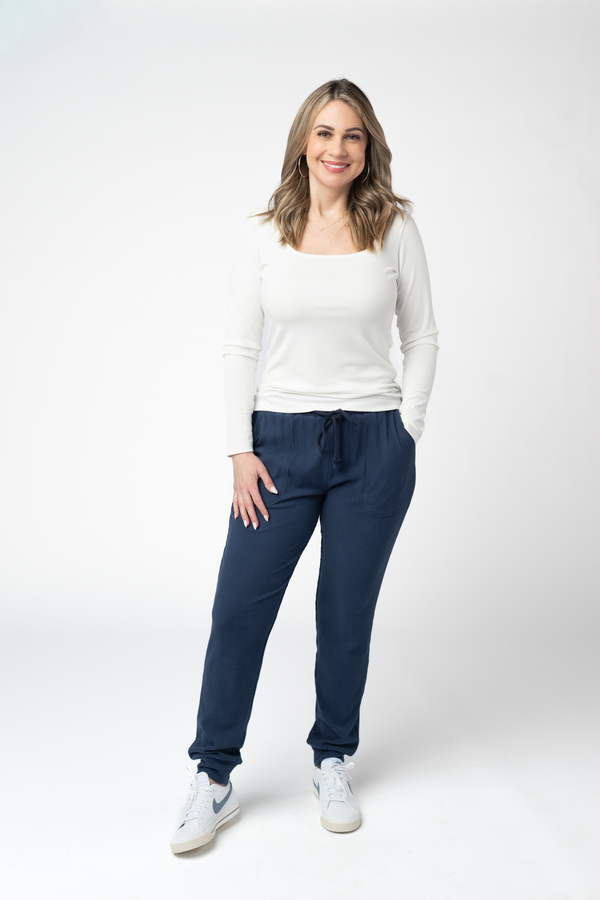 Corrine Joggers in Navy