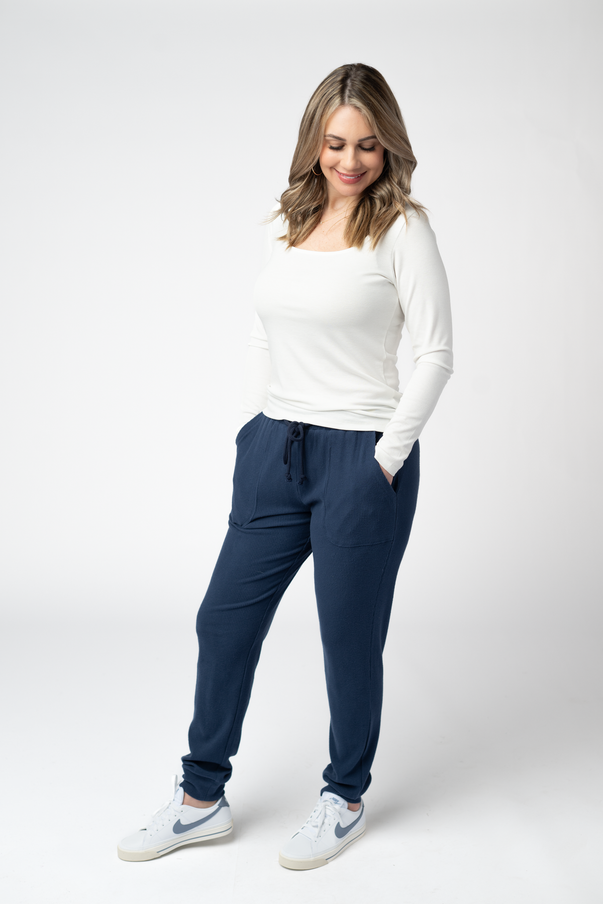 Corrine Joggers in Navy