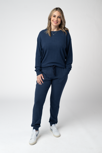 Corrine Joggers in Navy