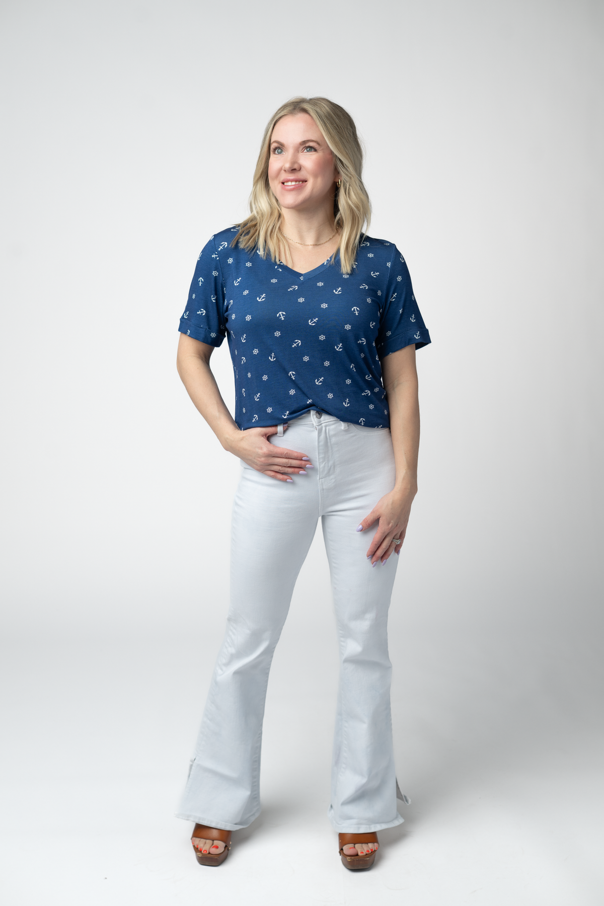 Sophie Top in Nautical Navy