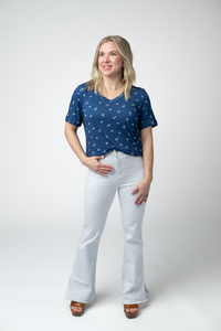 Sophie Top in Nautical Navy