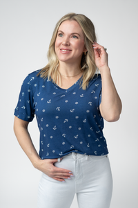 Sophie Top in Nautical Navy