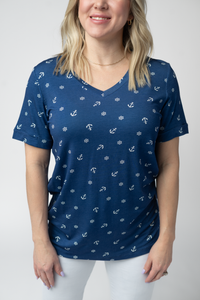 Sophie Top in Nautical Navy