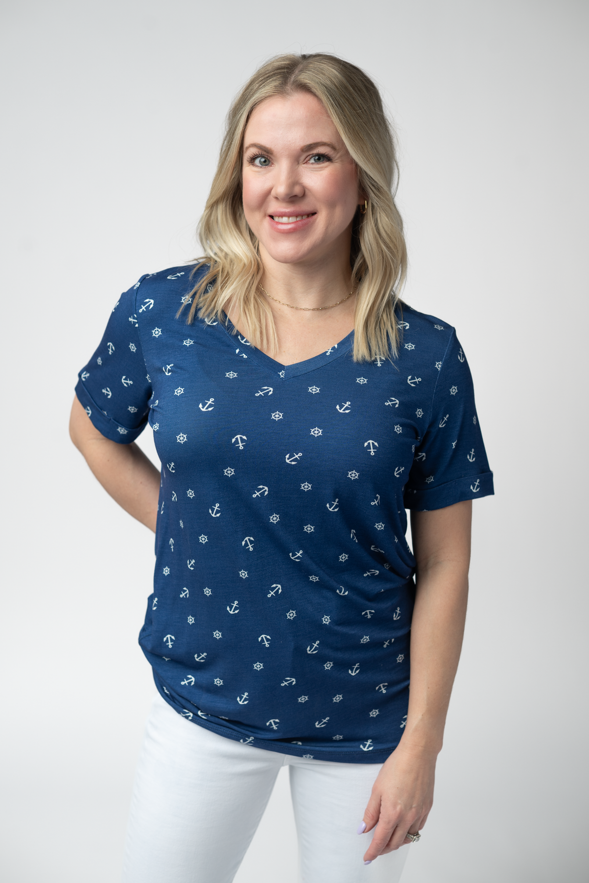 Sophie Top in Nautical Navy
