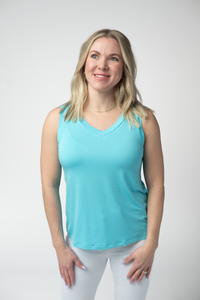 Noelle Tank in Aqua