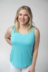 Noelle Tank in Aqua