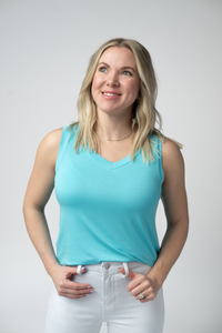 Noelle Tank in Aqua