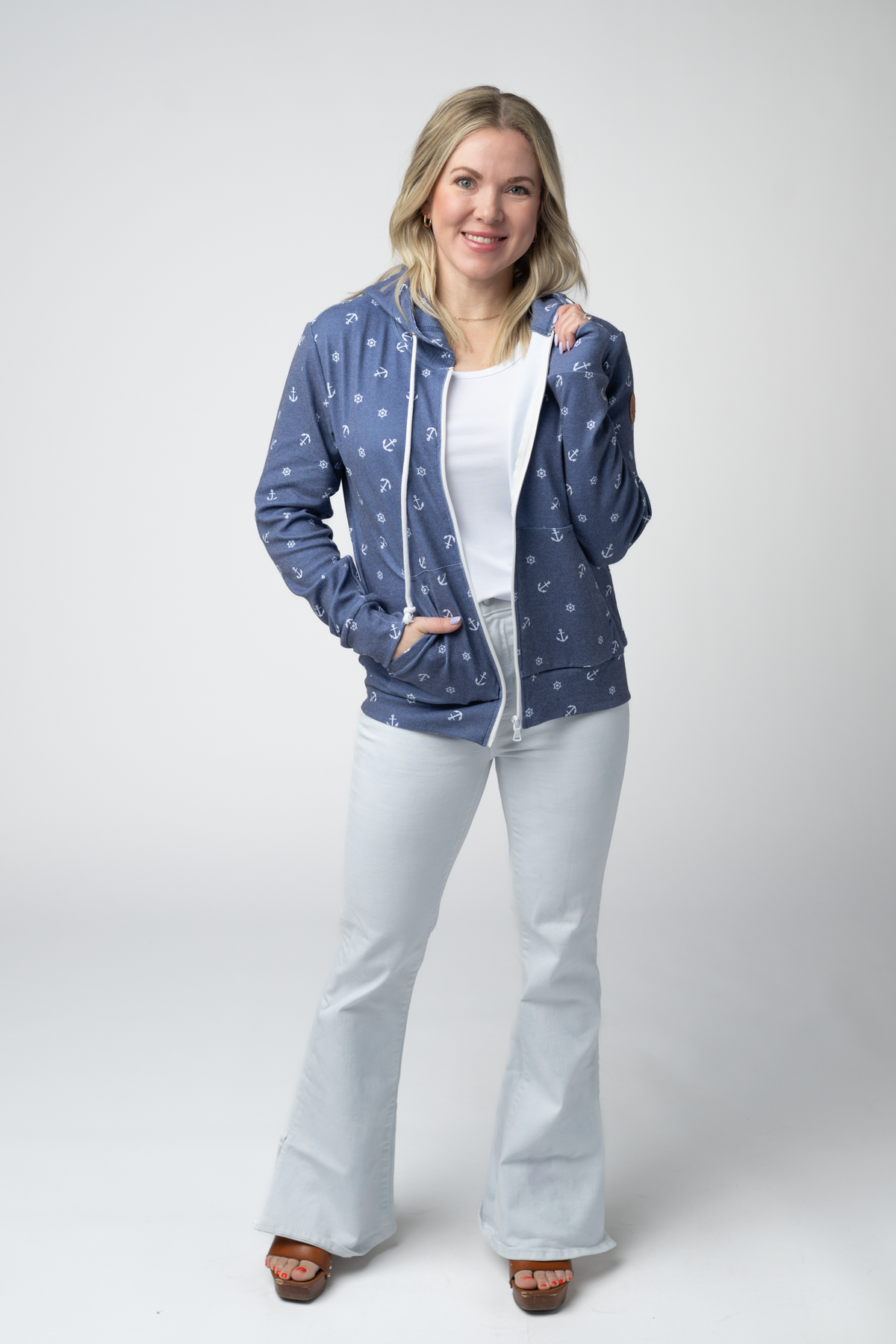 Fullzip Hoodie in Nautical Navy