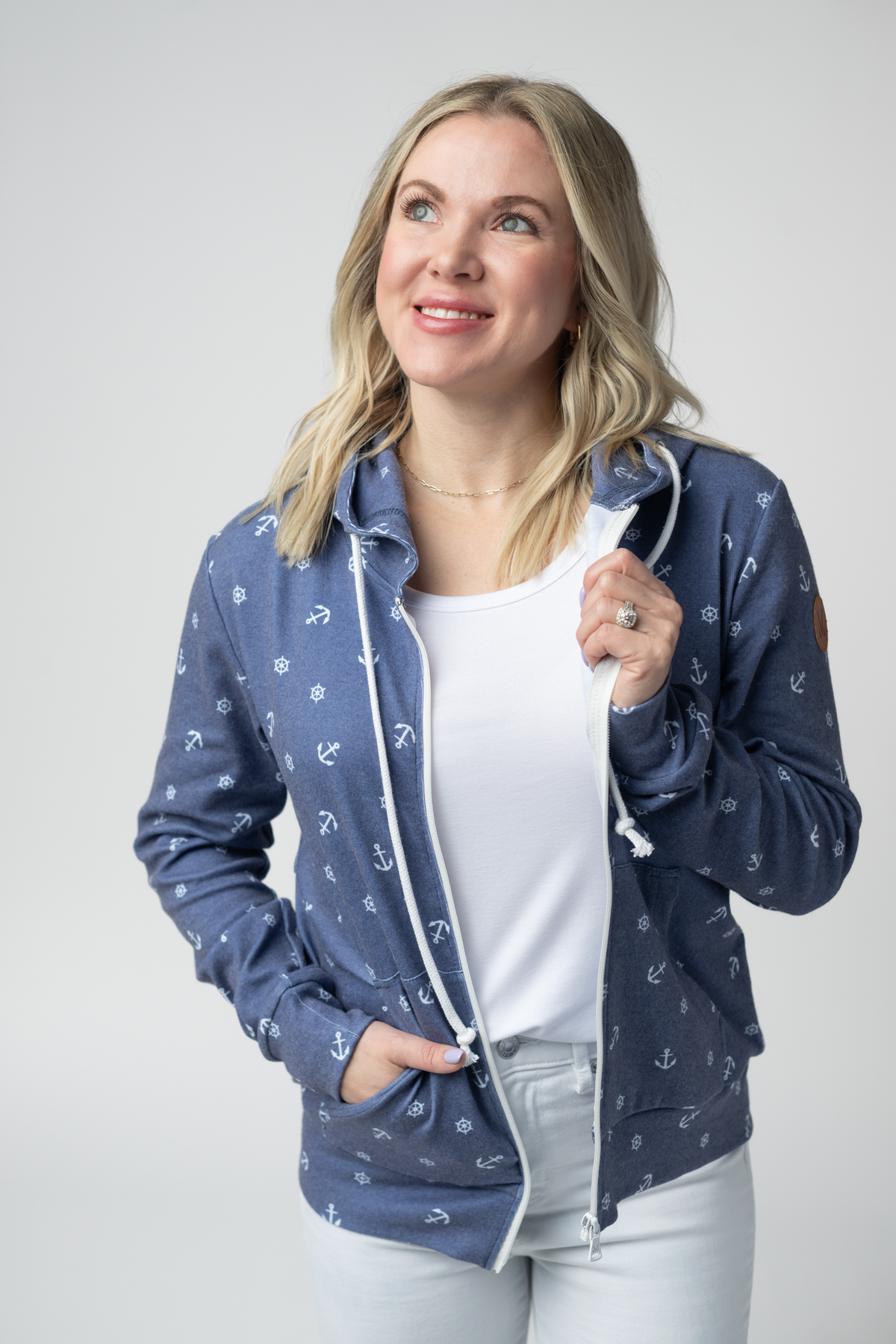 Fullzip Hoodie in Nautical Navy
