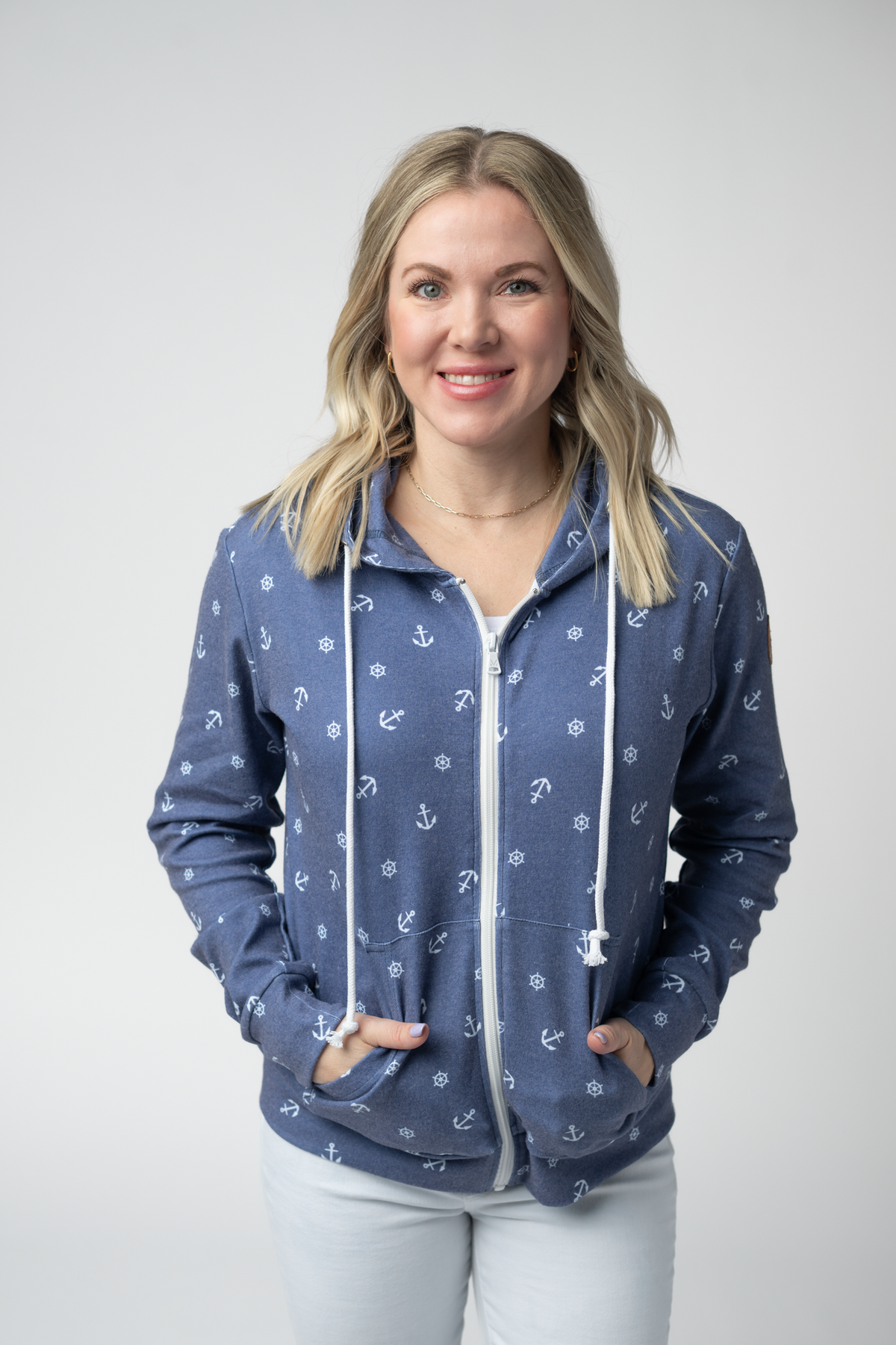 Fullzip Hoodie in Nautical Navy