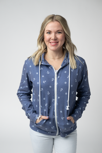 Fullzip Hoodie in Nautical Navy