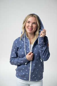 Fullzip Hoodie in Nautical Navy