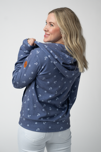 Fullzip Hoodie in Nautical Navy