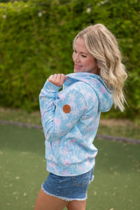 Fullzip Hoodie in Aqua Palm