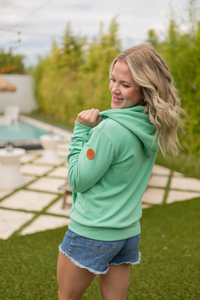Fullzip Hoodie in Aquamarine
