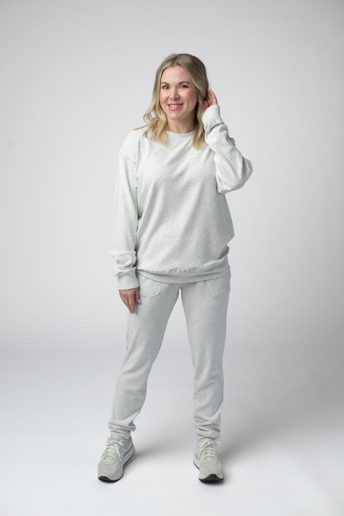 Corrine Joggers in Light Grey