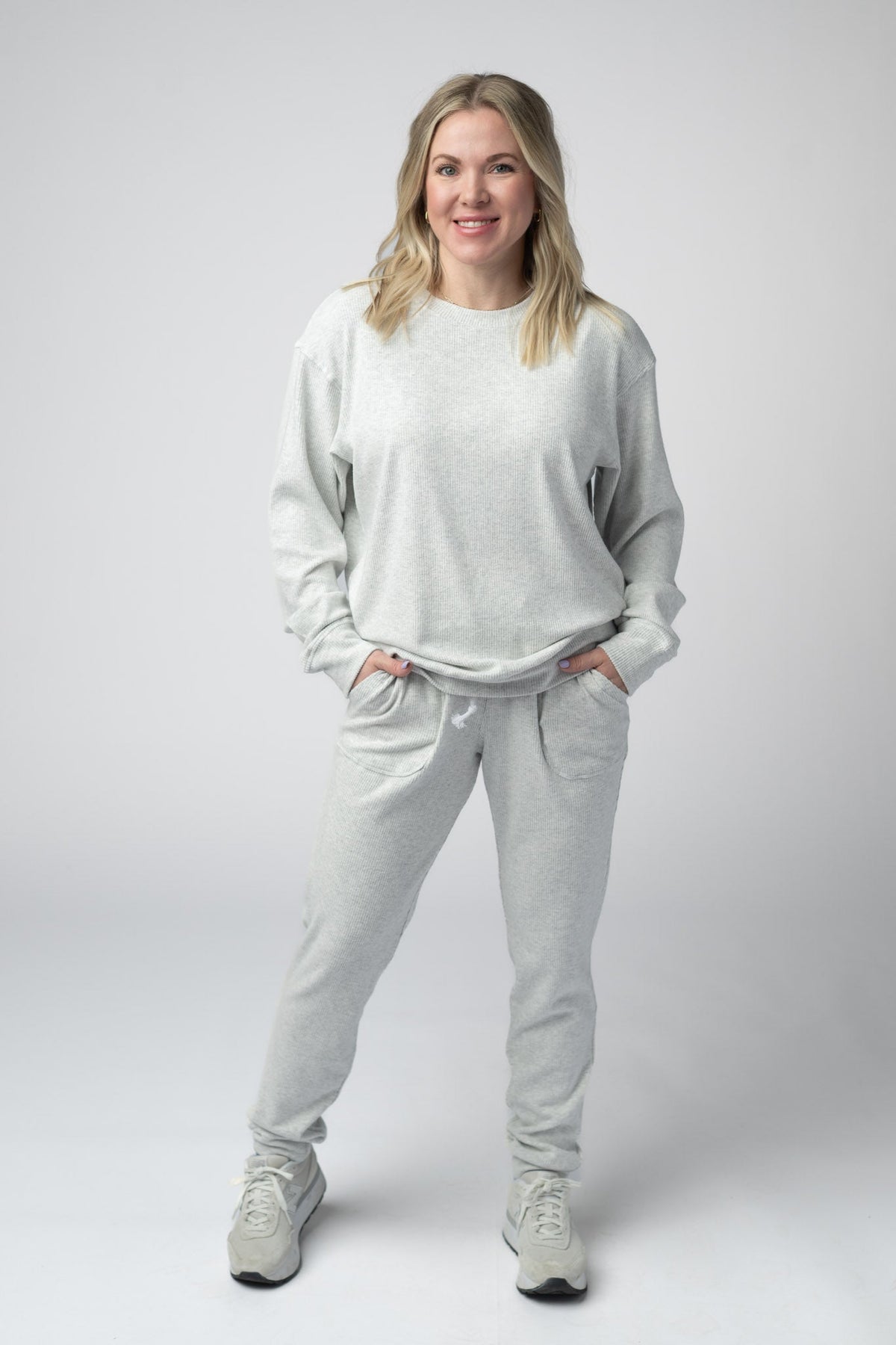 Corrine Joggers in Light Grey