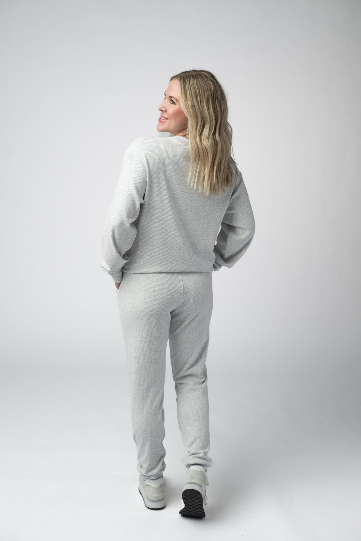 Corrine Joggers in Light Grey