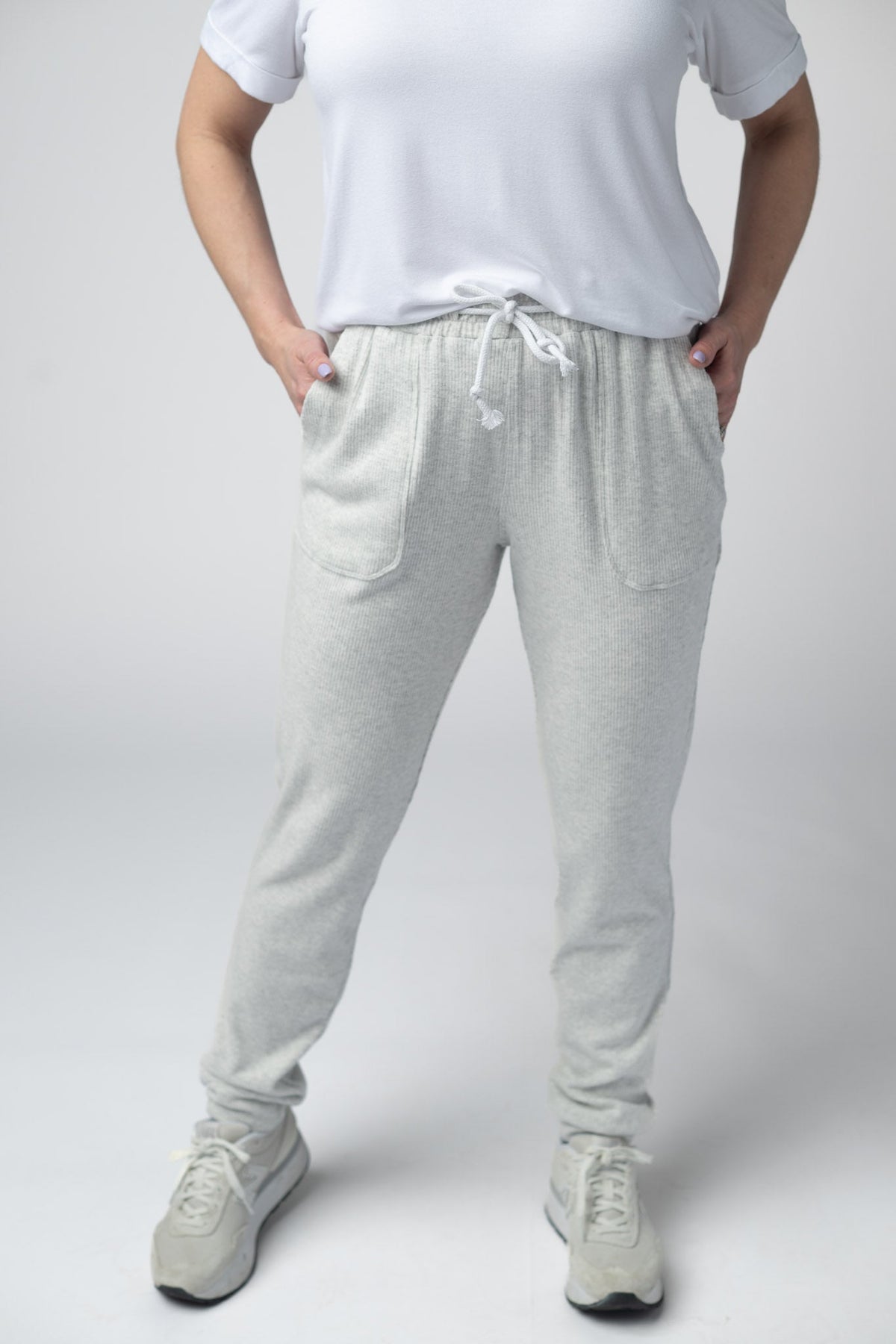 Corrine Joggers in Light Grey